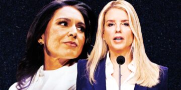 Stammering Bondi Confronted on Gabbard’s Crazy Ballot Raid