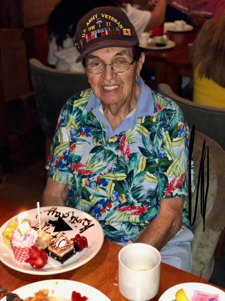 Herbert Muskin, 101, died from aspiration pneumonia as a result of the blunt force injuries he sustained in the crash.