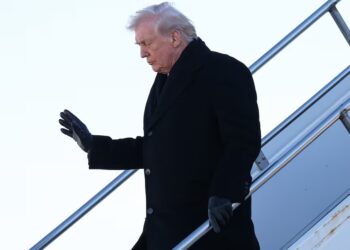Trump, 79, Cooks Up Excuse for Walking Down Stairs so Gingerly