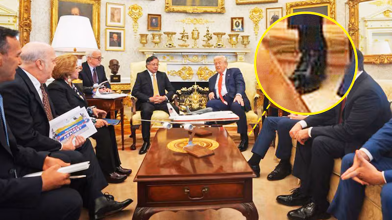 President Donald Trump meets with the Colombian Presiden Gustavo Petro during an official meeting at the Oval office in Washington D.C, on Feb. 3, 2026.