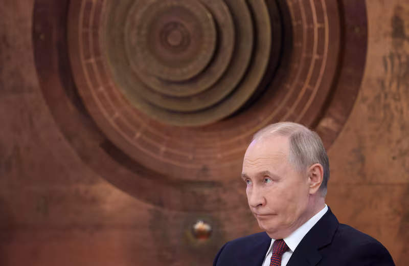 (Photo by EVGENIA NOVOZHENINA/POOL/AFP via Getty Images)