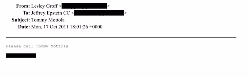 Emails that looked just like the above appeared several times throughout the files.