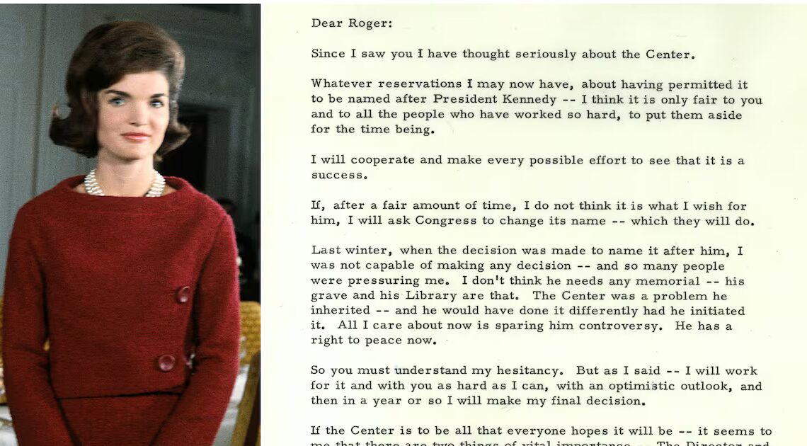Jackie Kennedy’s 1964 Letter Comes Back to Haunt Trump