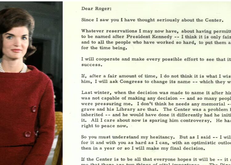 Jackie Kennedy’s 1964 Letter Comes Back to Haunt Trump
