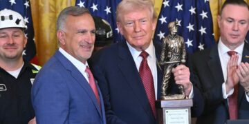 Giddy Trump, 79, Accepts Another Made Up Award