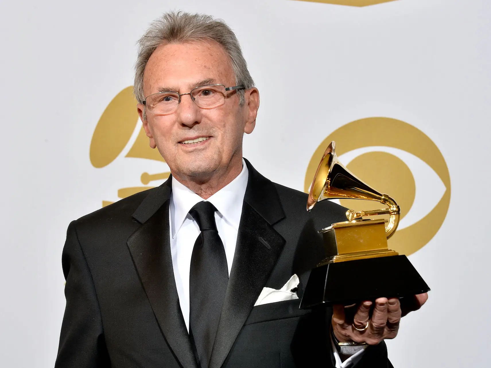 Al Schmitt at the 56th annual Grammys.