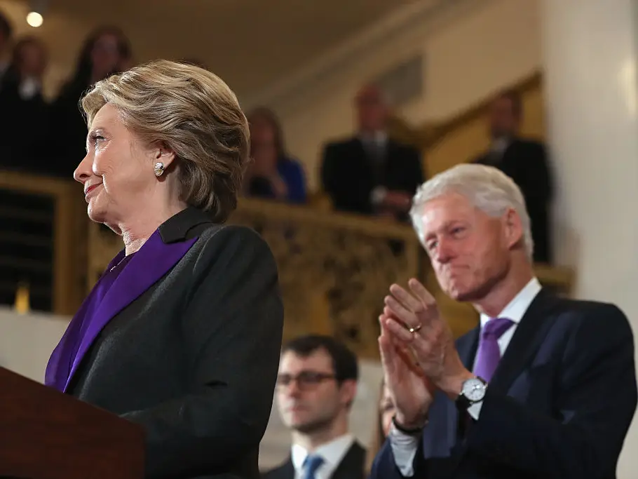 Hillary Clinton and Bill Clinton.