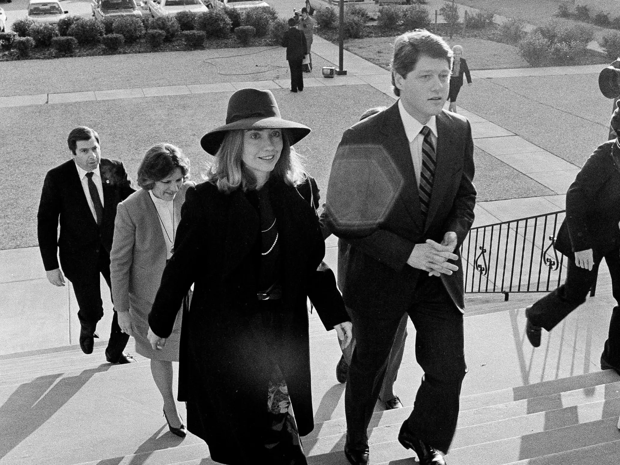 Hillary Clinton and Bill Clinton.