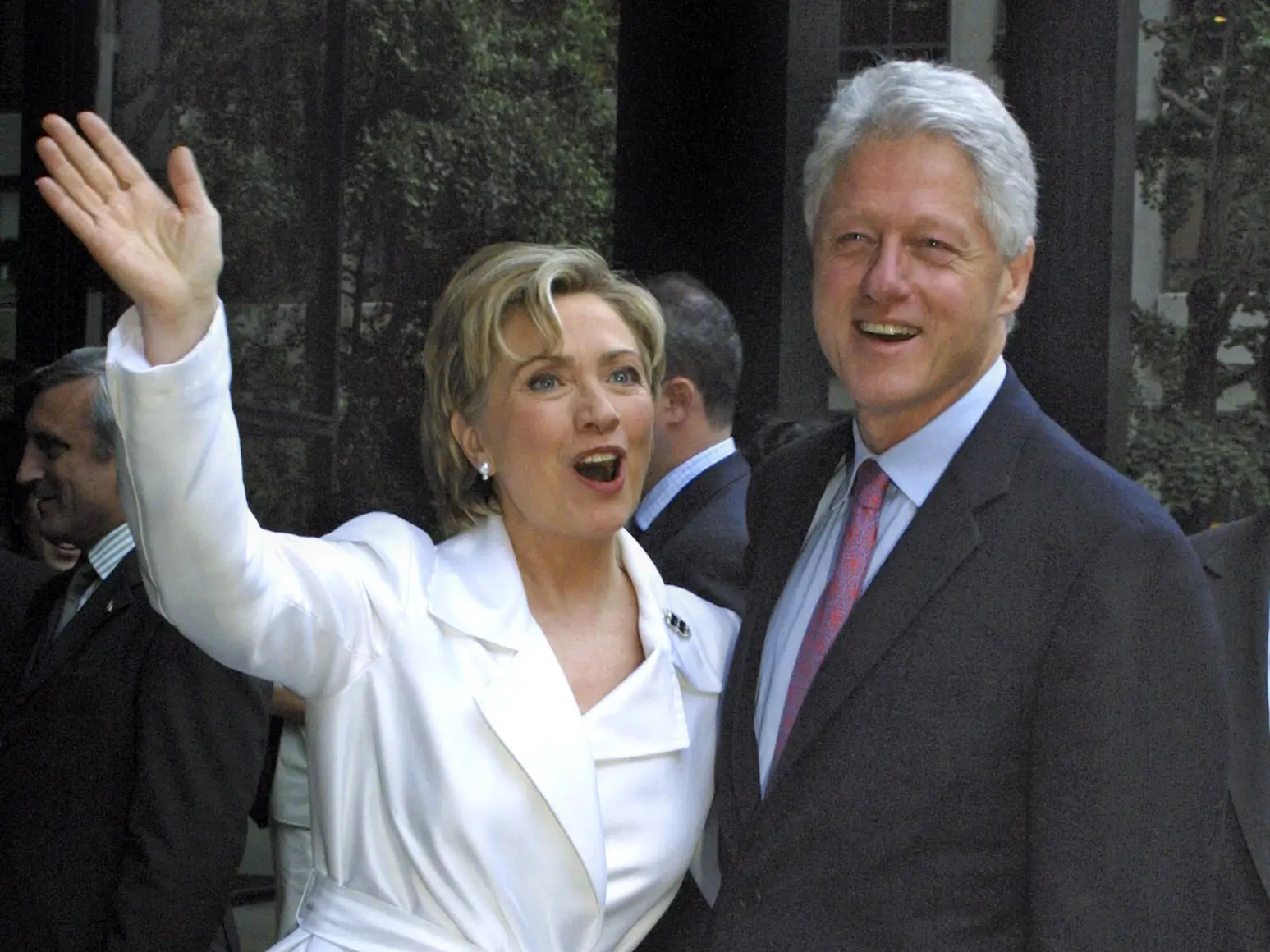 Hillary Clinton and Bill Clinton.