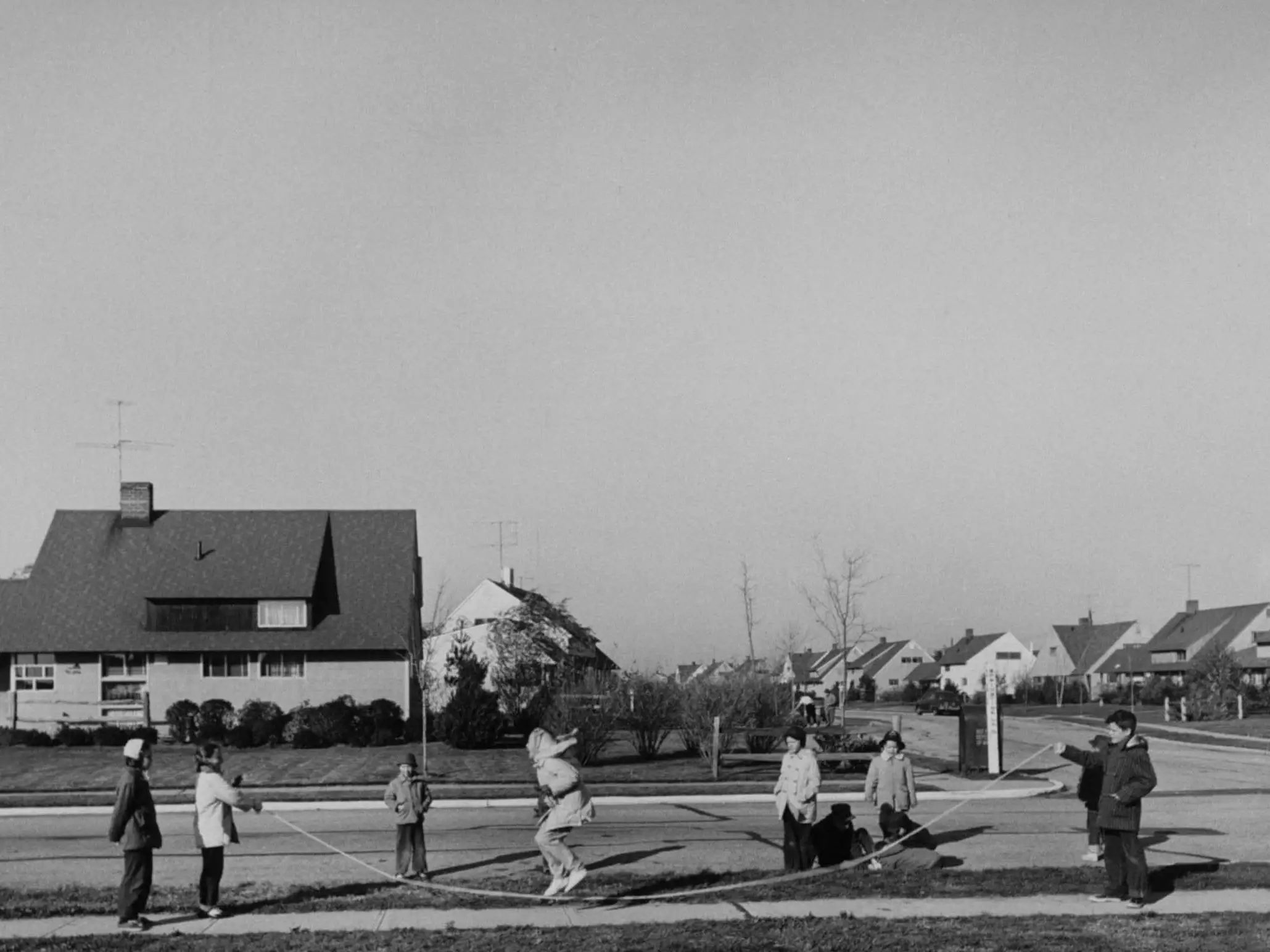 suburban community in the 1950s