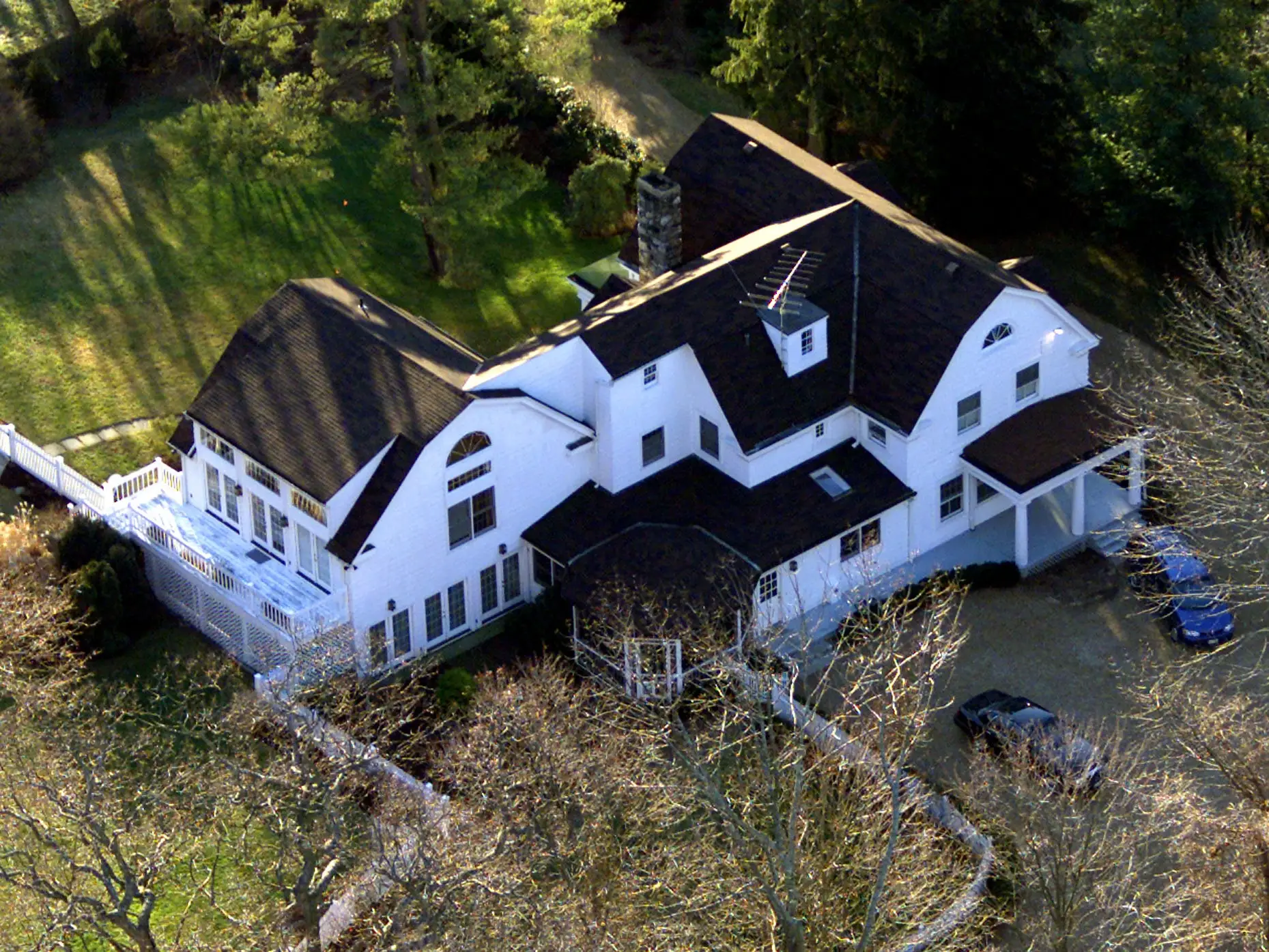 Bill and Hillary Rodham Clinton's home in Chappaqua, New York.