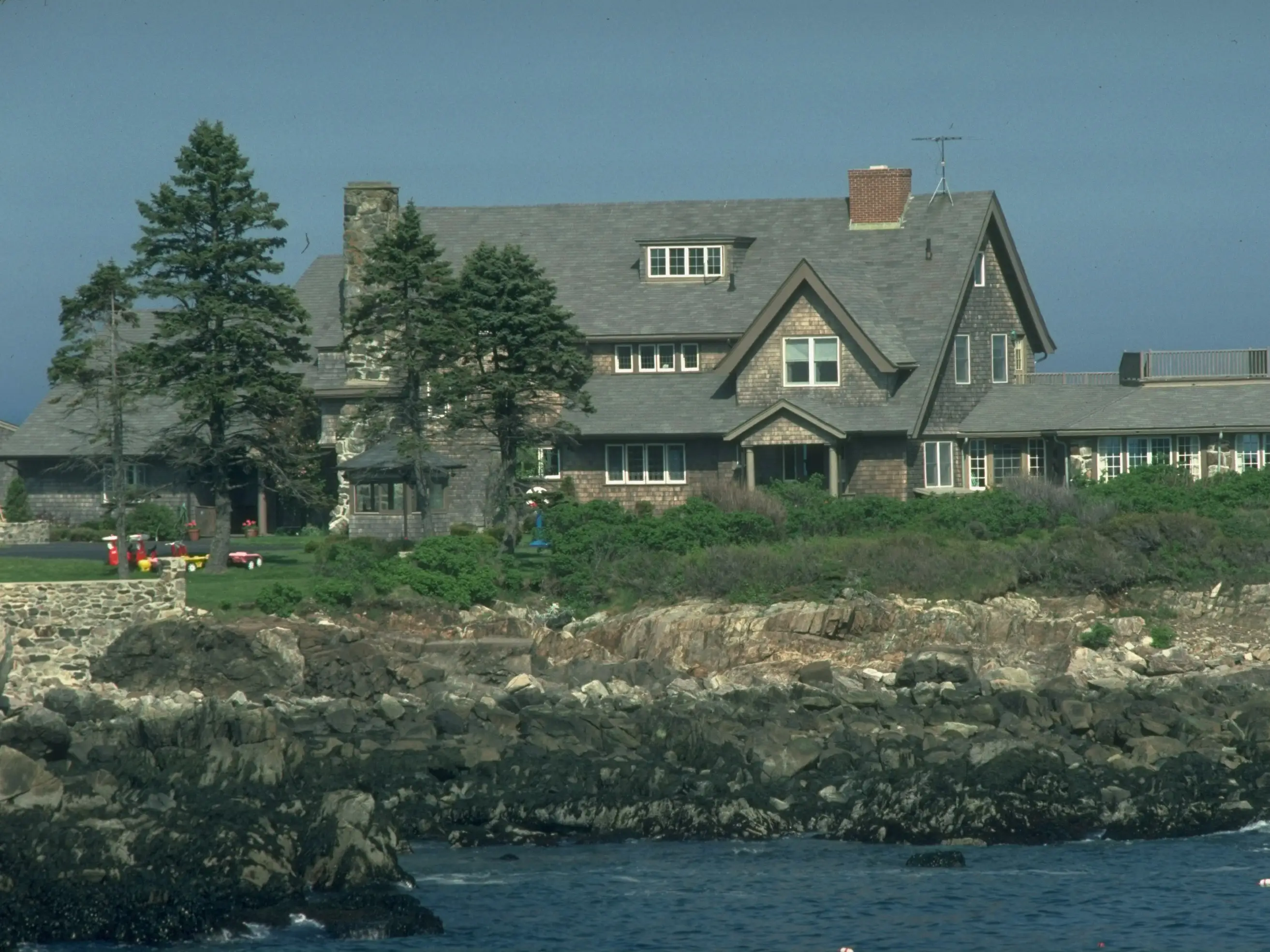 The home of George Bush at Walker's Point in Kennebunkport, Maine.