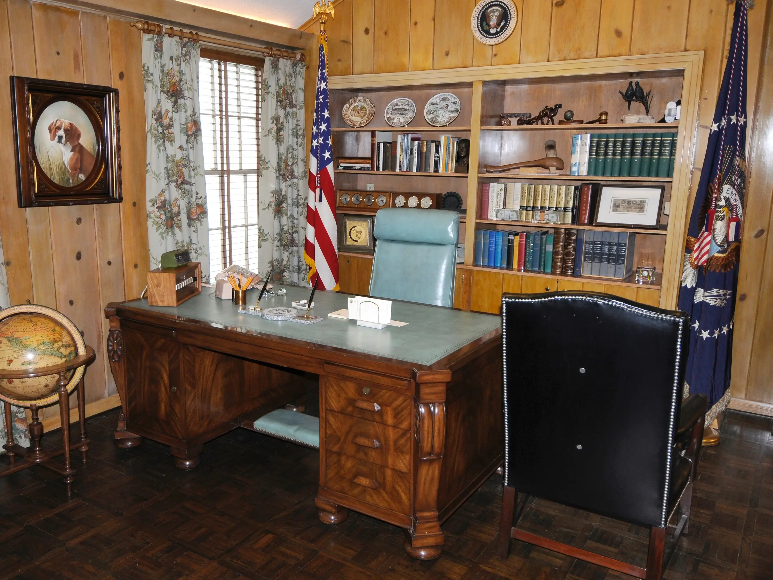 Lyndon B. Johnson's restored office.