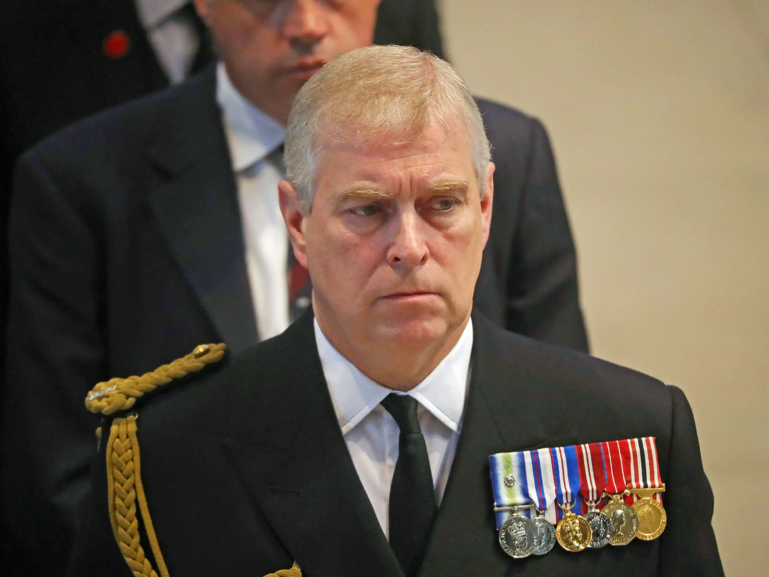 Prince Andrew in a military uniform