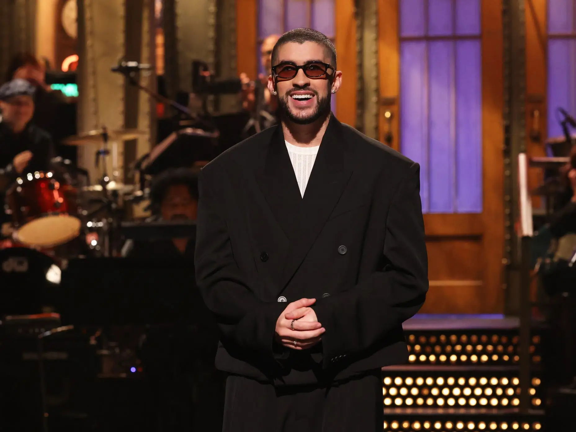 Host Bad Bunny during the Monologue on Saturday, October 21, 2023