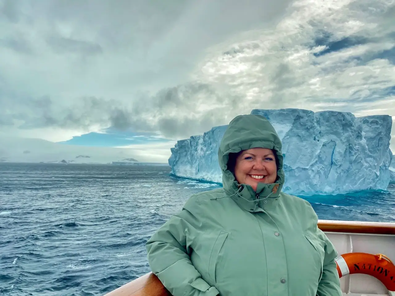 Author Tammy Barr in a cruise ship