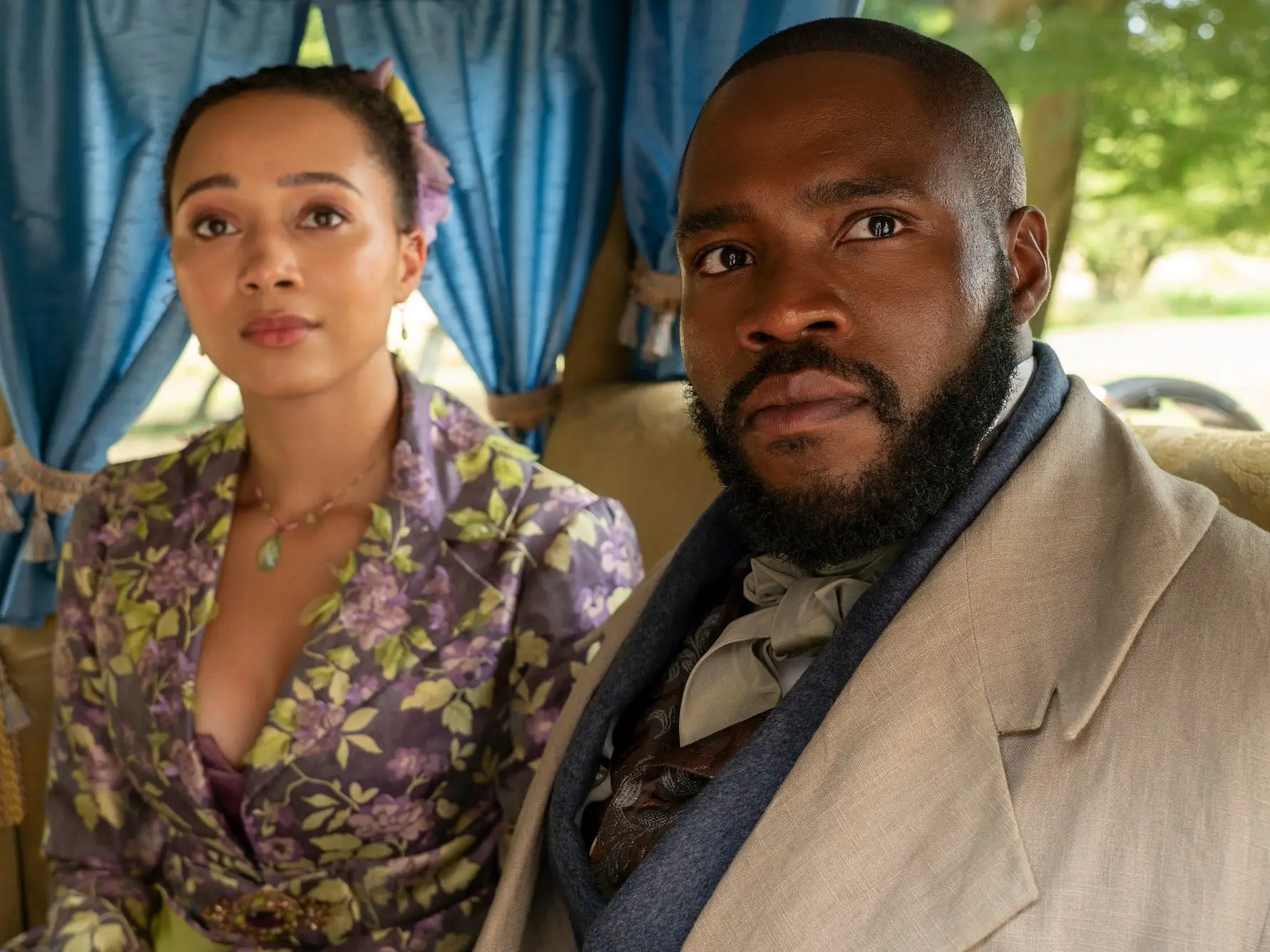 Emma Naomi as Alice Mondrich and Martins Imhangbe as Will Mondrich in