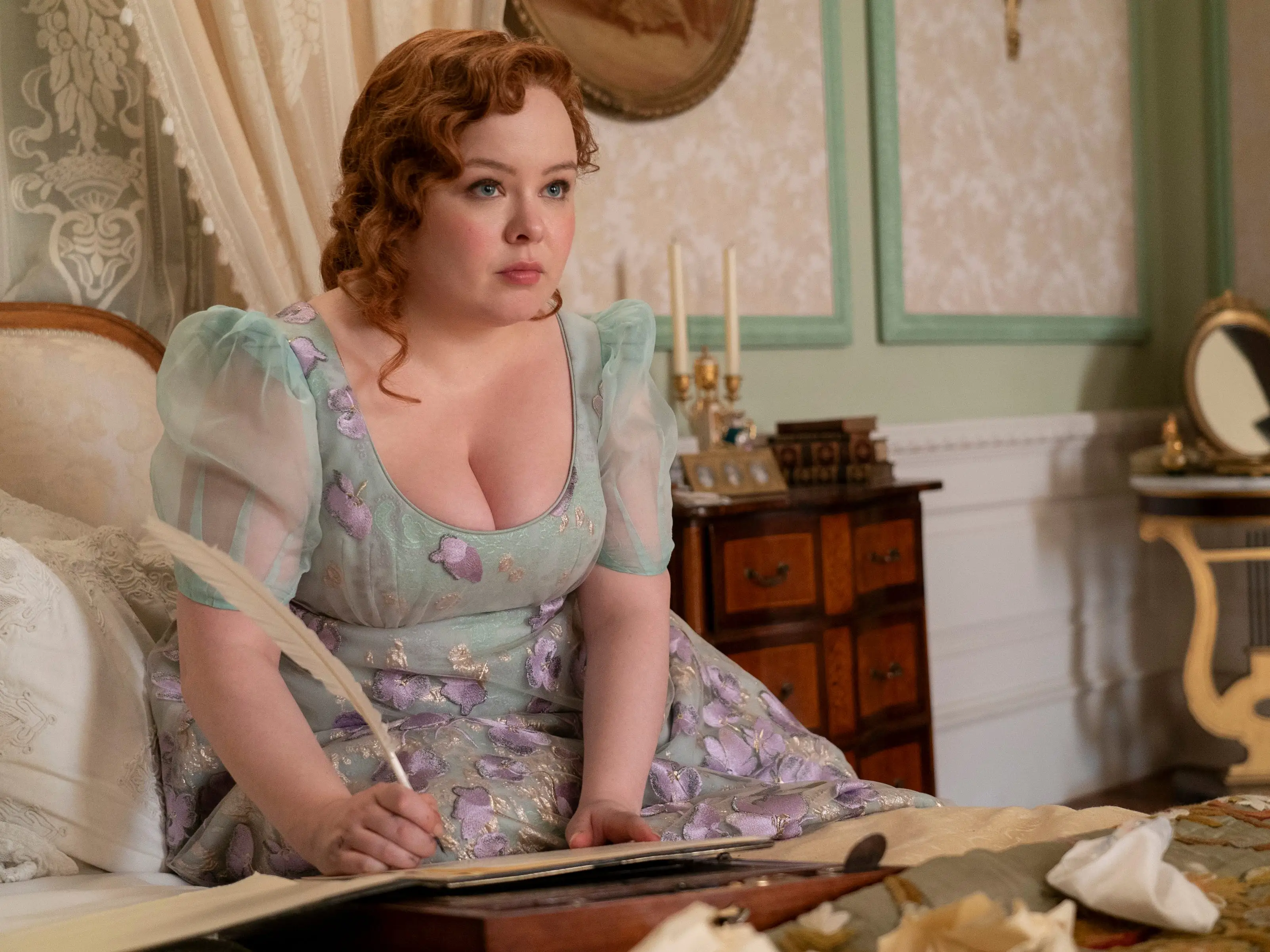 Nicola Coughlan as Penelope Featherington on season three, episode six of 