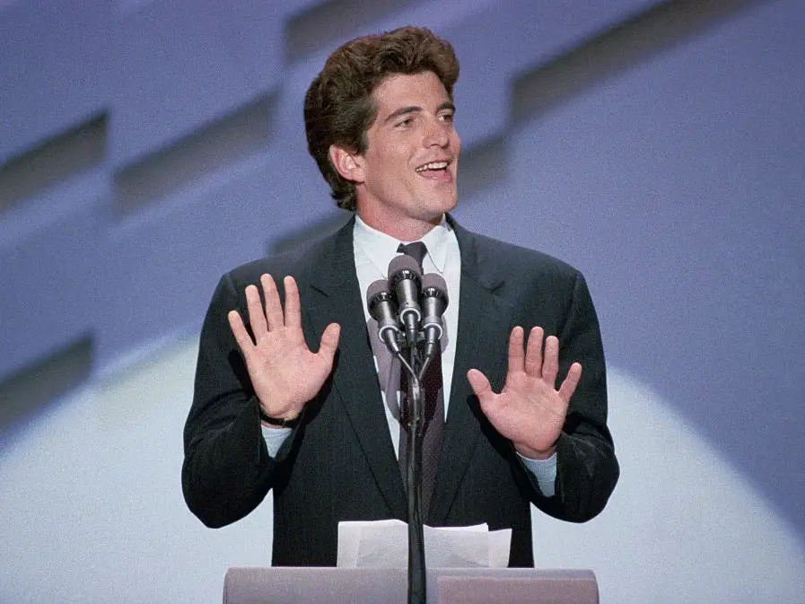 John F. Kennedy, Jr. addresses the Democratic National Convention in 1988