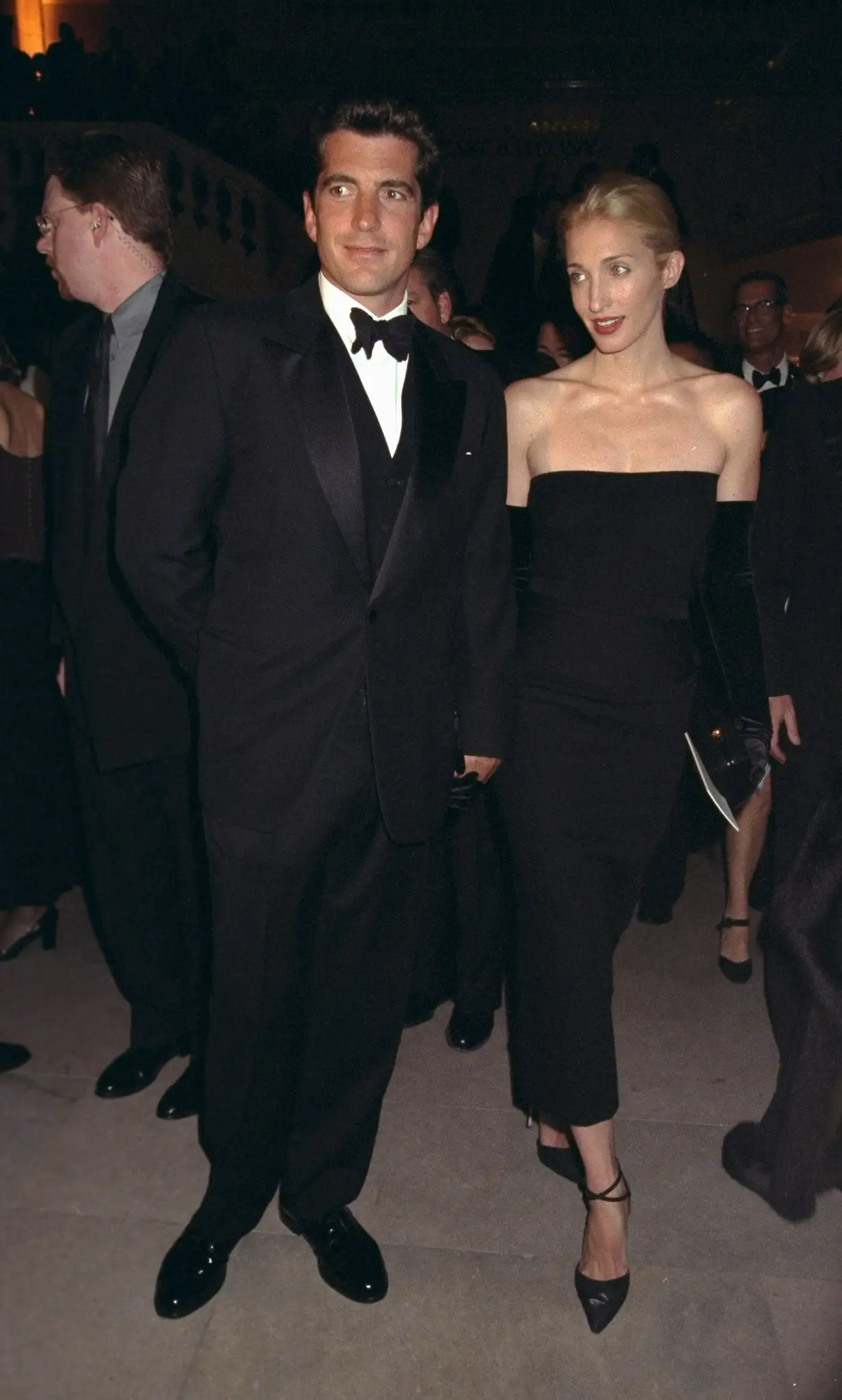 John F. Kennedy Jr. with his wife Carolyn Bessette-Kennedy at the Municipal Art Society Gala in 1998.