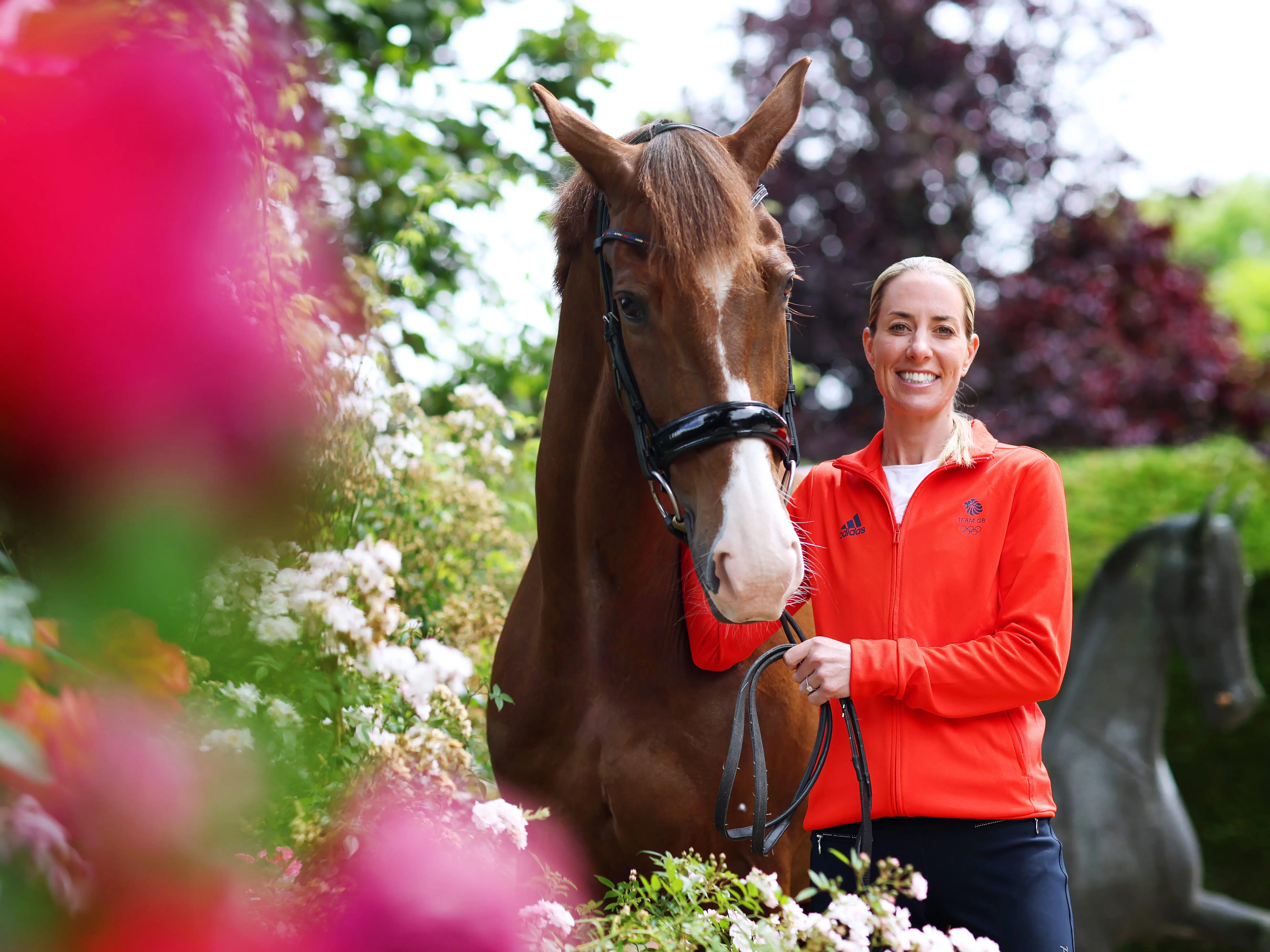 Charlotte Dujardin posed with her horse Imhotep 