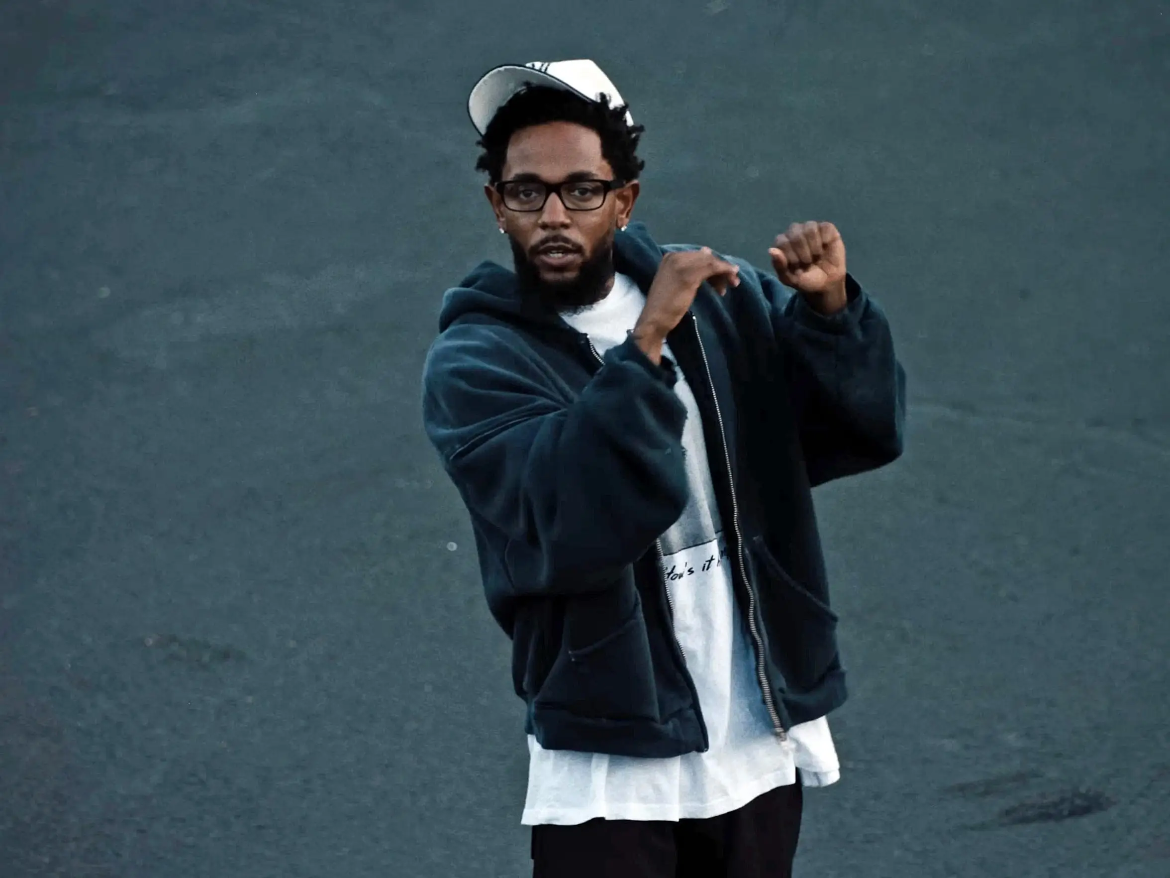 Kendrick Lamar in the music video for