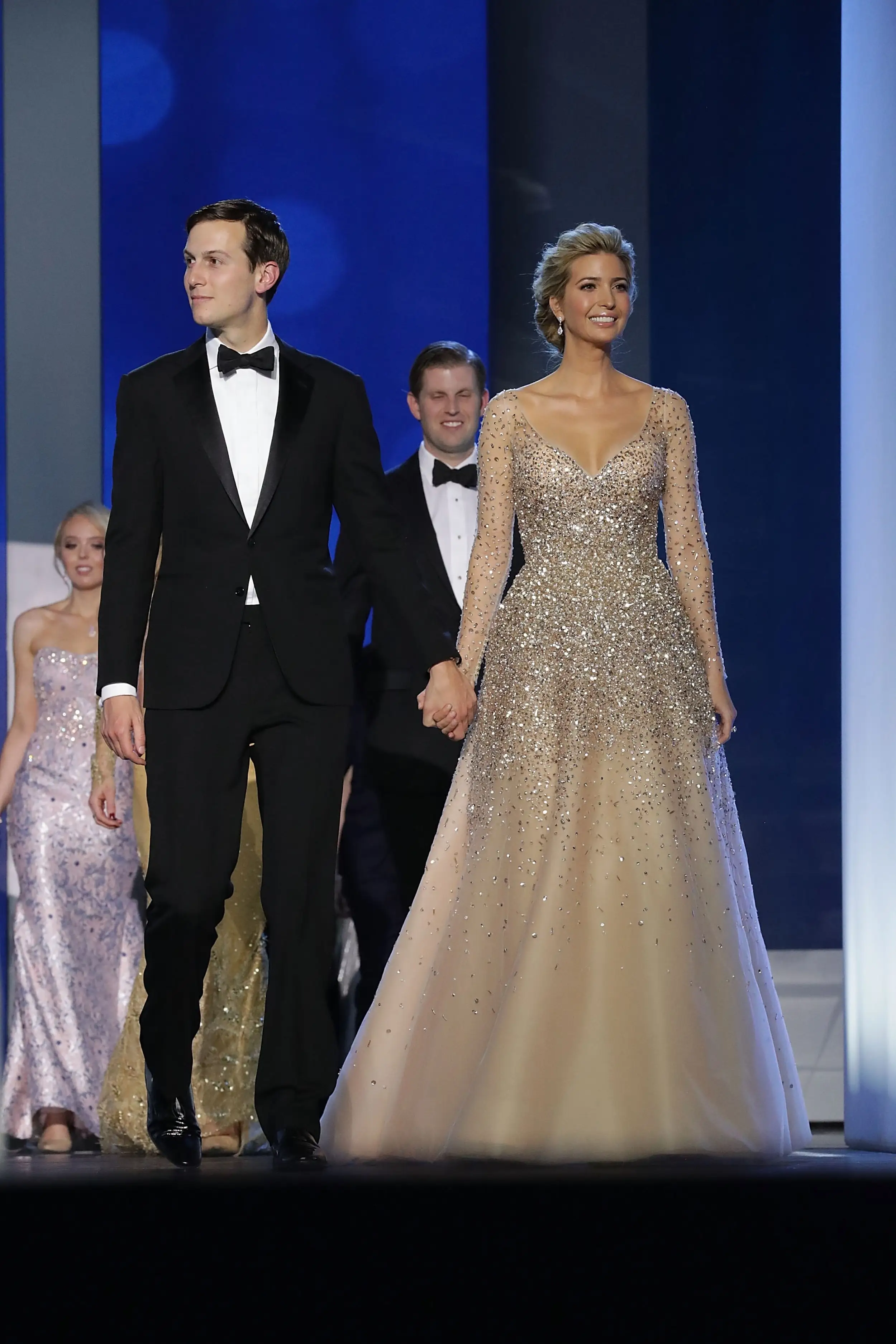 Jared Kushner and Ivanka Trump at the 2017 Inaugural Balls.