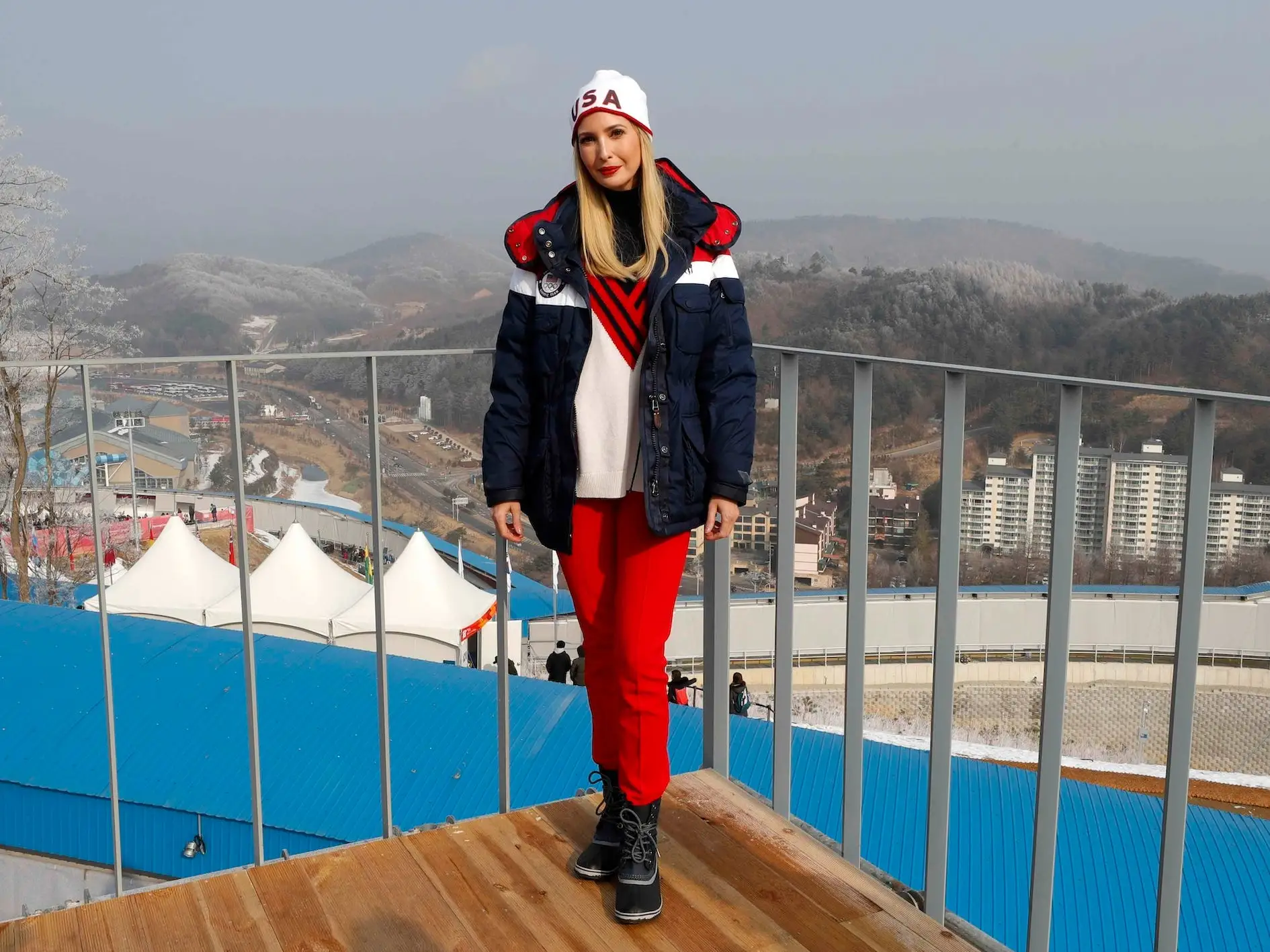 Ivanka Trump at the 2018 Winter Olympic Games.