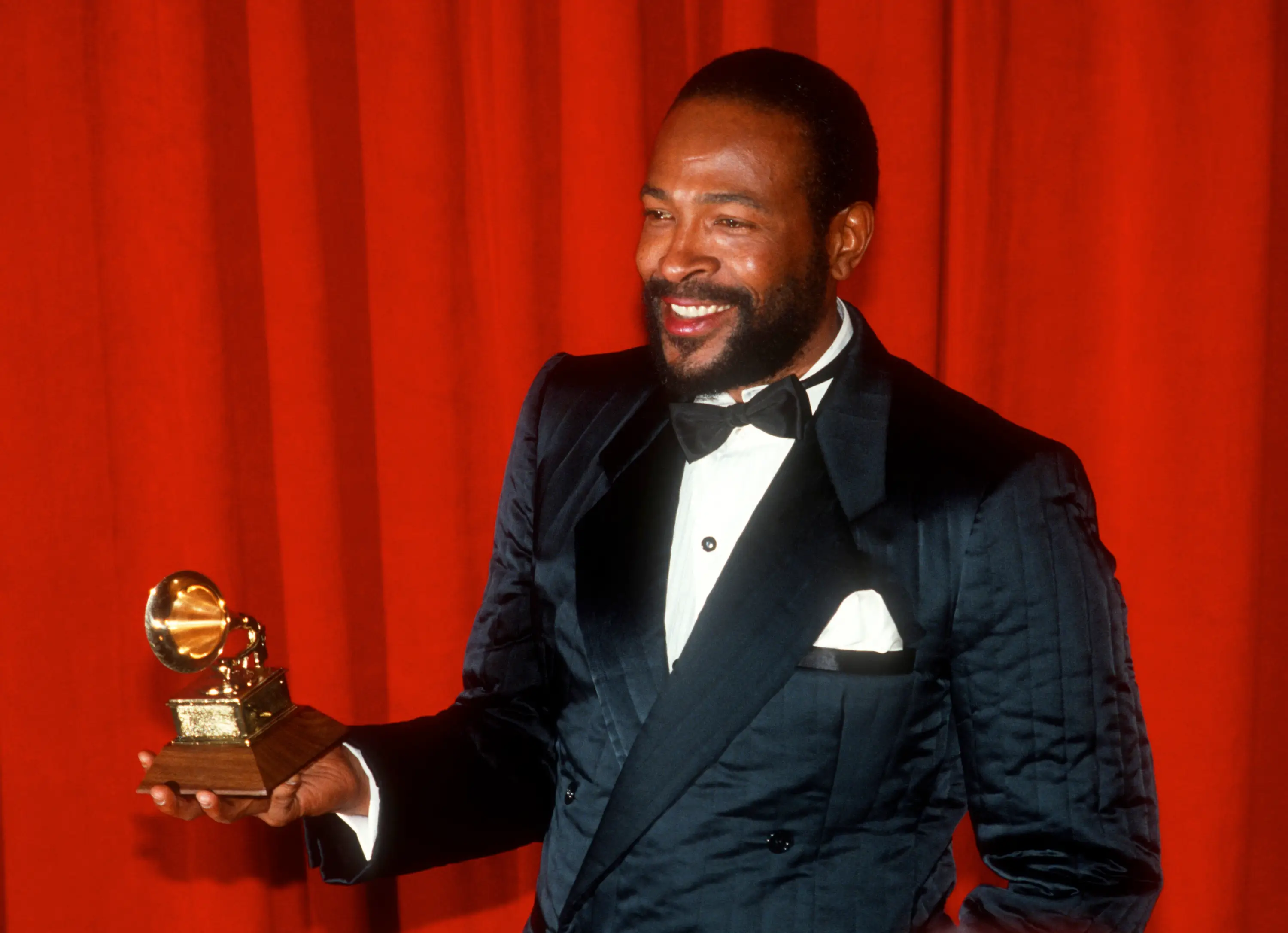 Marvin Gaye at the 1983 Grammys.