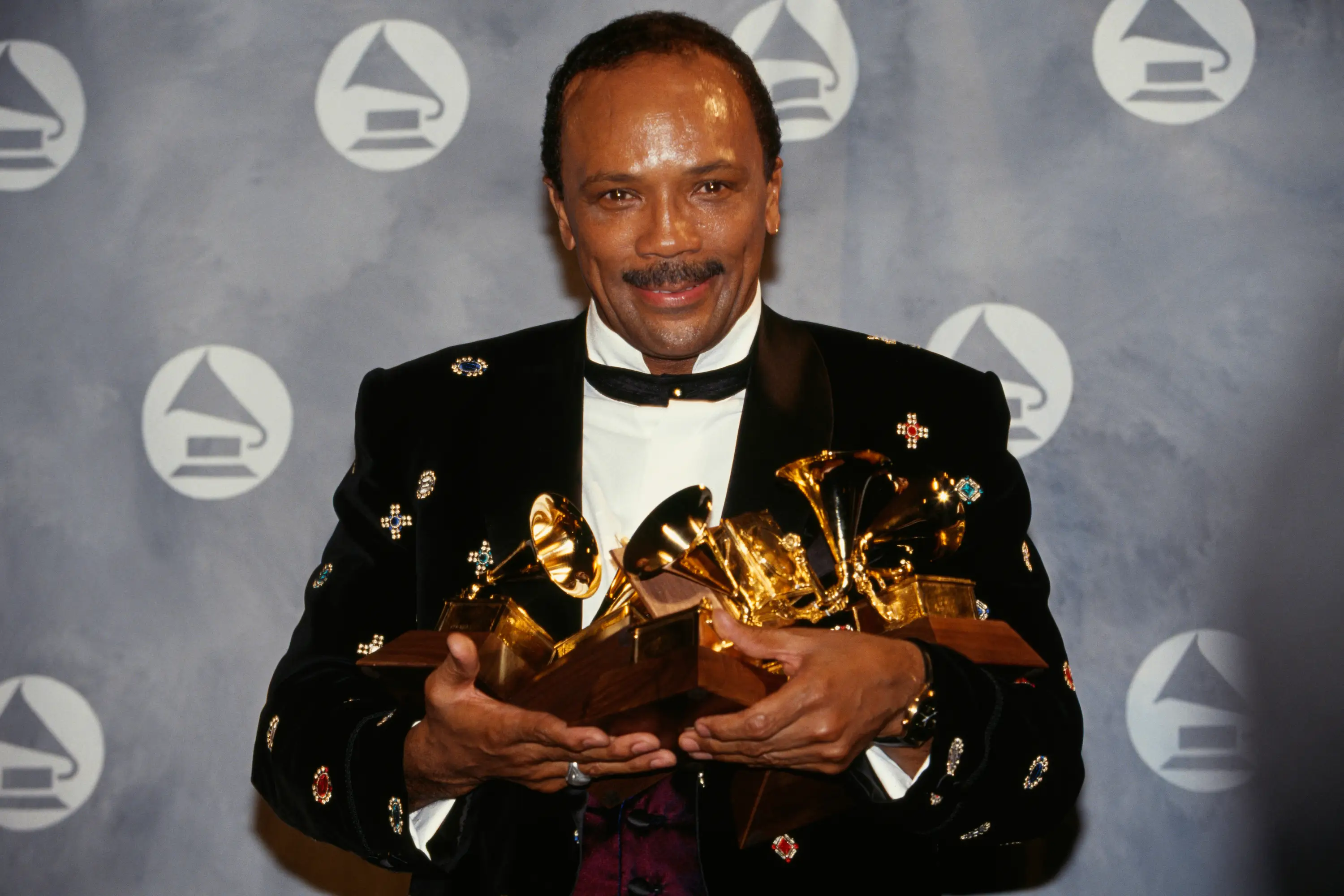 Quincy Jones at the 33rd Grammys.