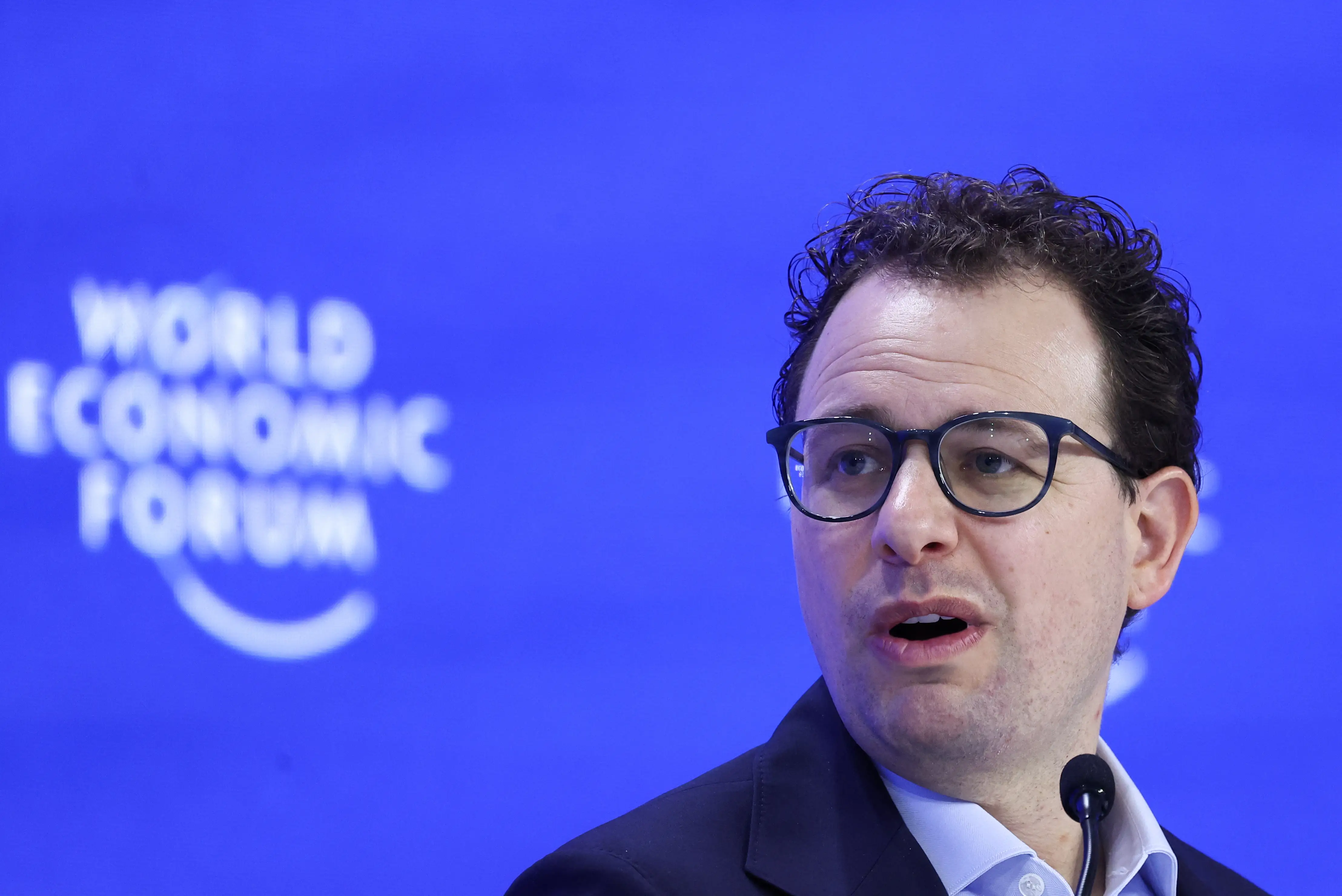Anthropic CEO Dario Amodei at the World Economic Forum in Davos