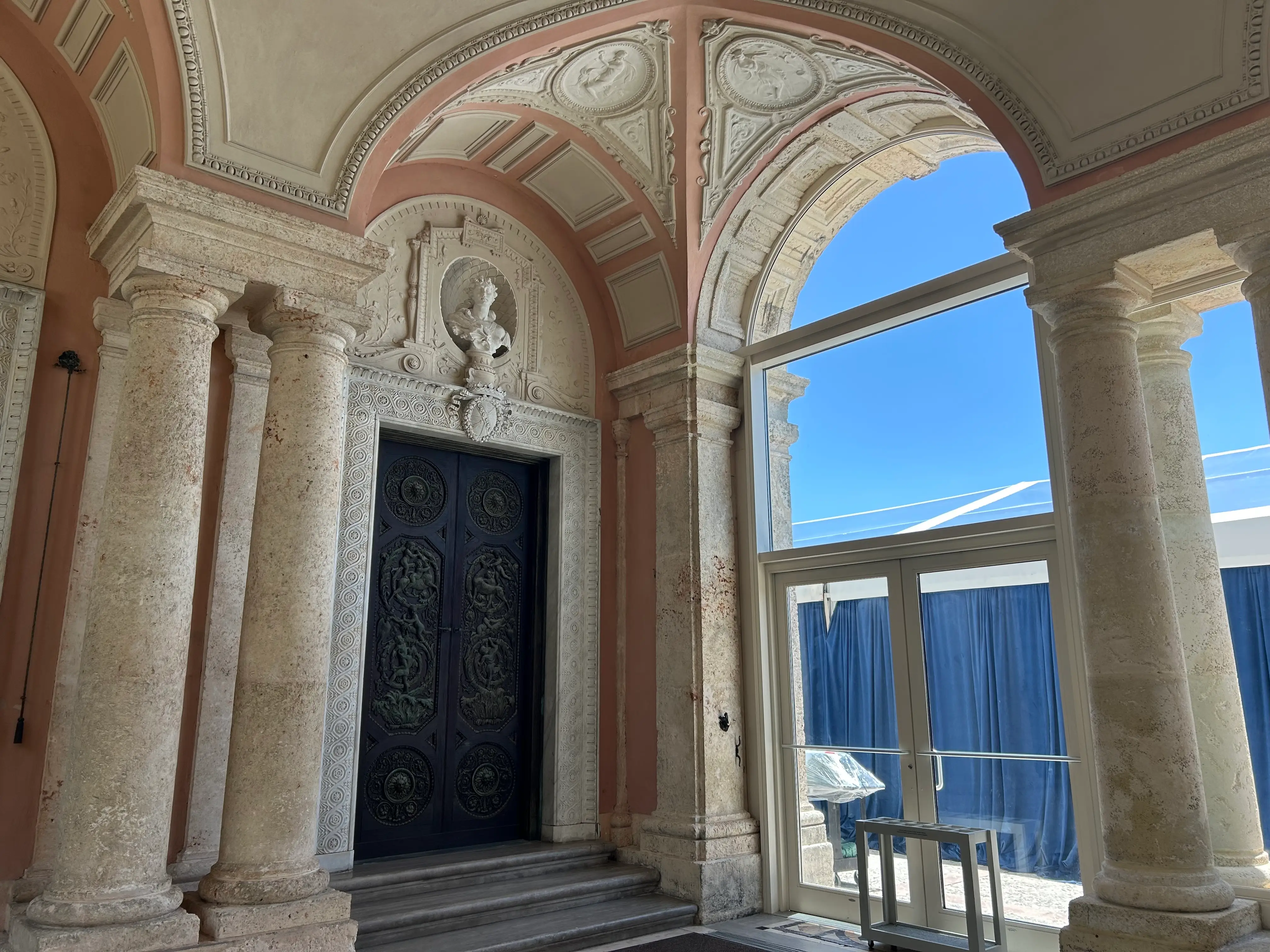 east loggia at vizcaya