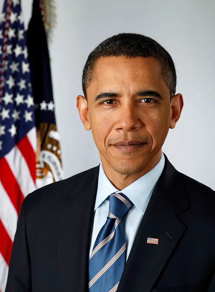 Barack Obama's official White House portrait.