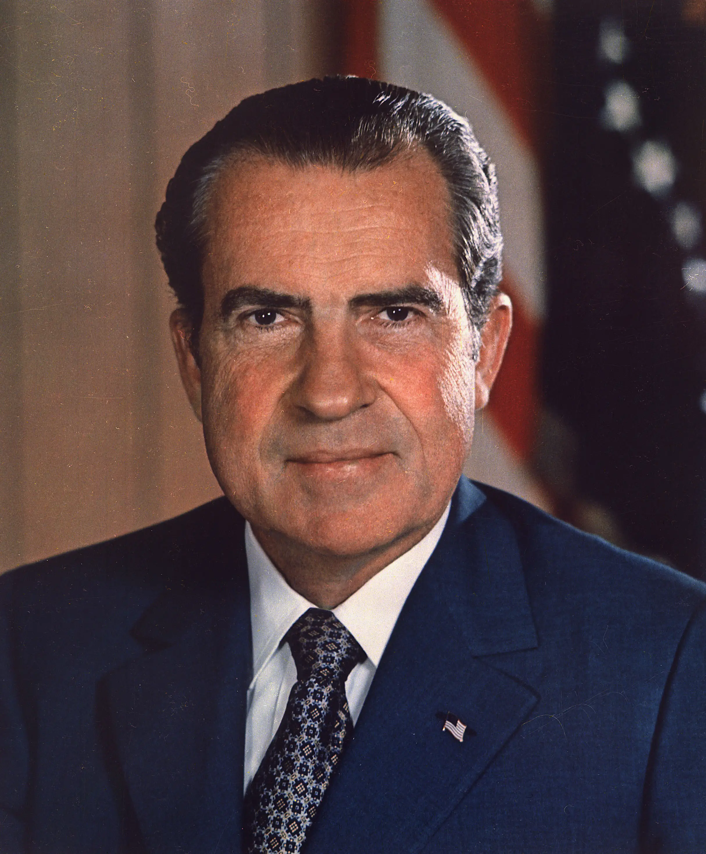 President Richard Nixon's official White House portrait.
