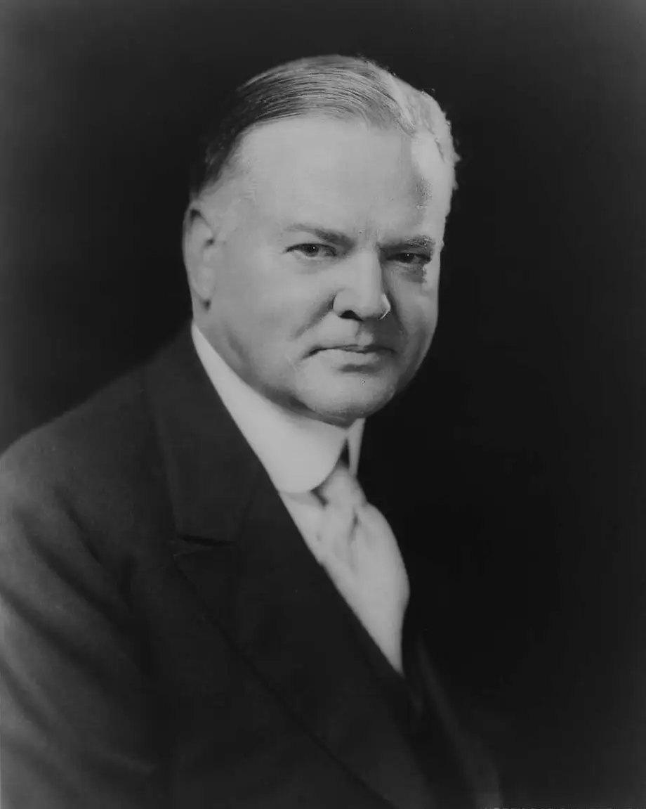 President Herbert Hoover's official White House portrait.