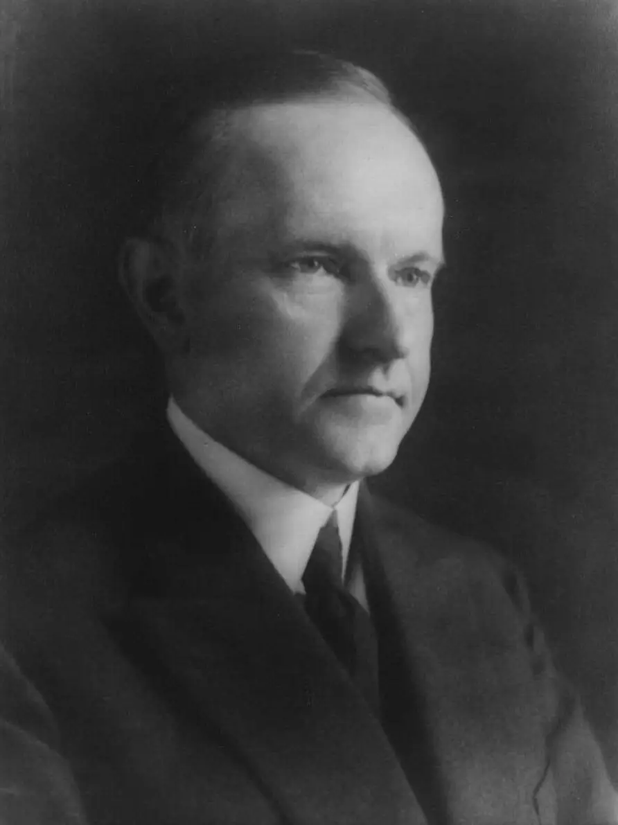 President Calvin Coolidge's portrait.