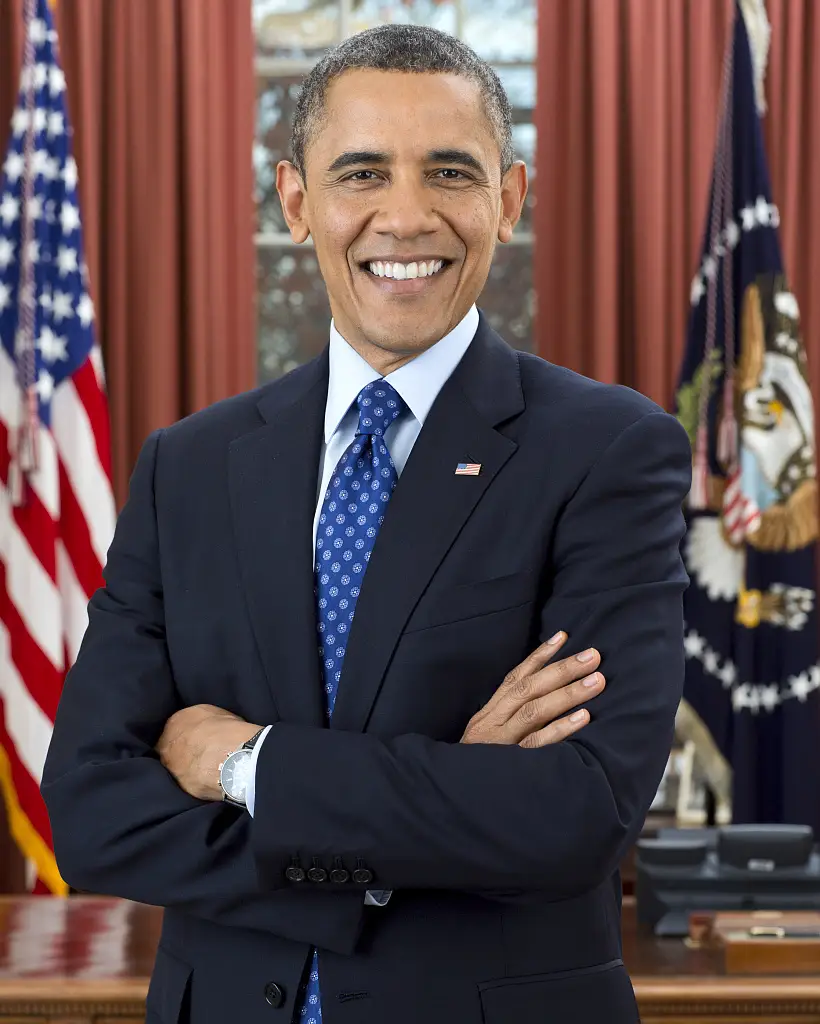 President Barack Obama's second official White House portrait.