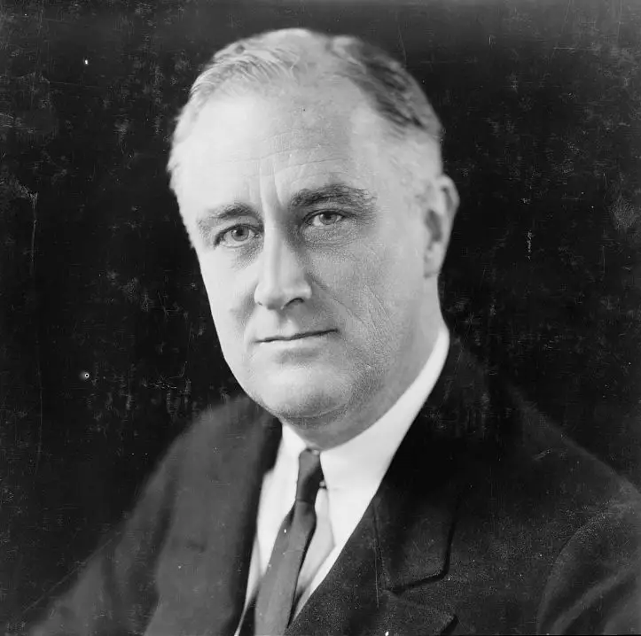 An official portrait of President Franklin D. Roosevelt.