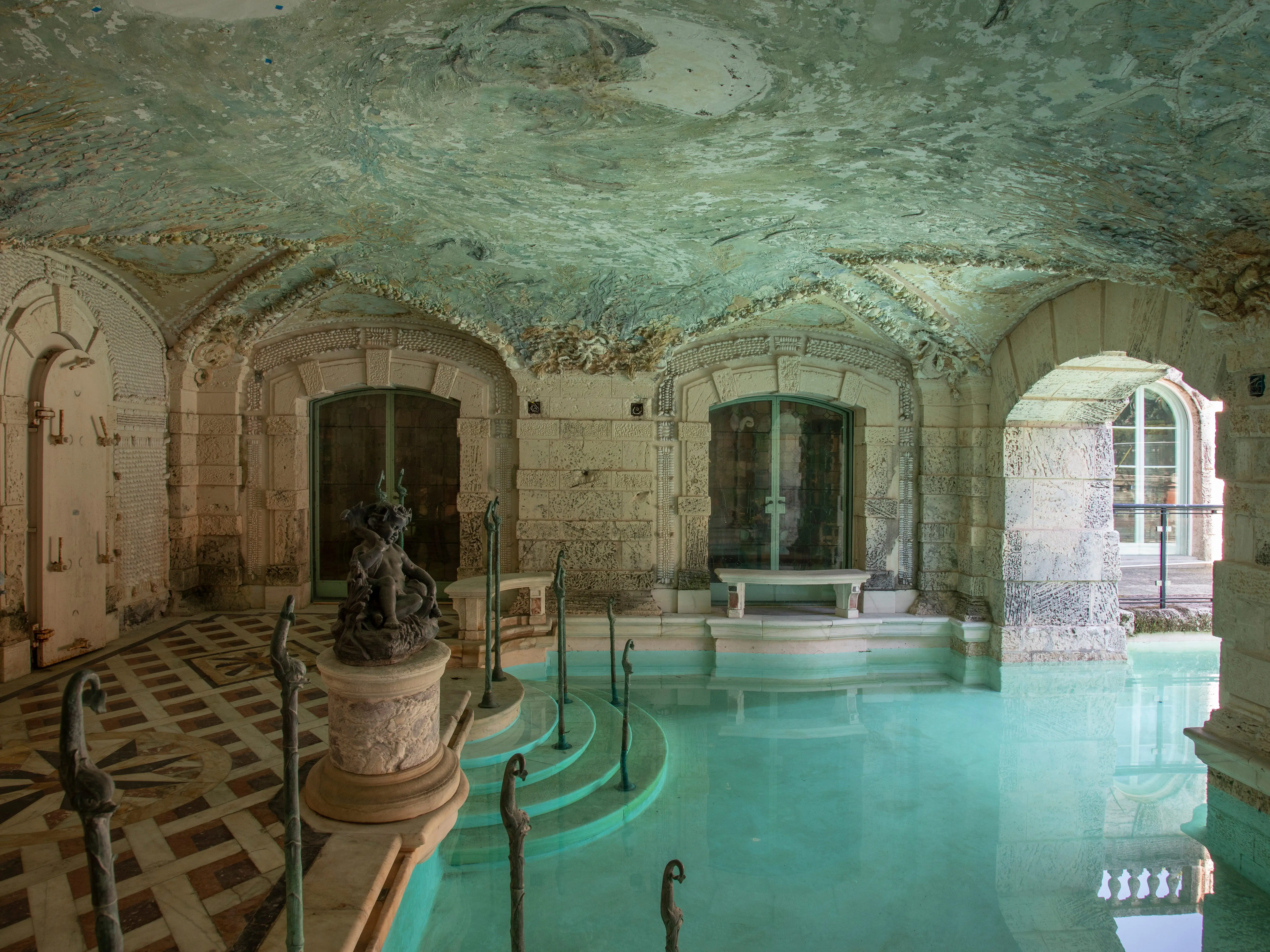 james deering's pool at the vizcaya mansion in miami, florida