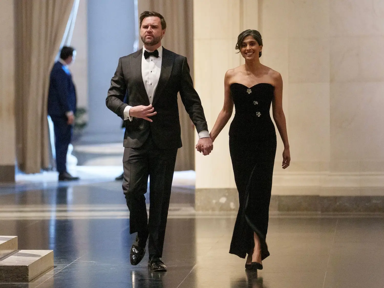 JD Vance and Usha Vance at the National Gallery of Art in January 2025.