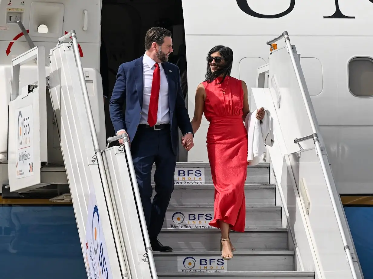 JD Vance and Usha Vance in April 2025.