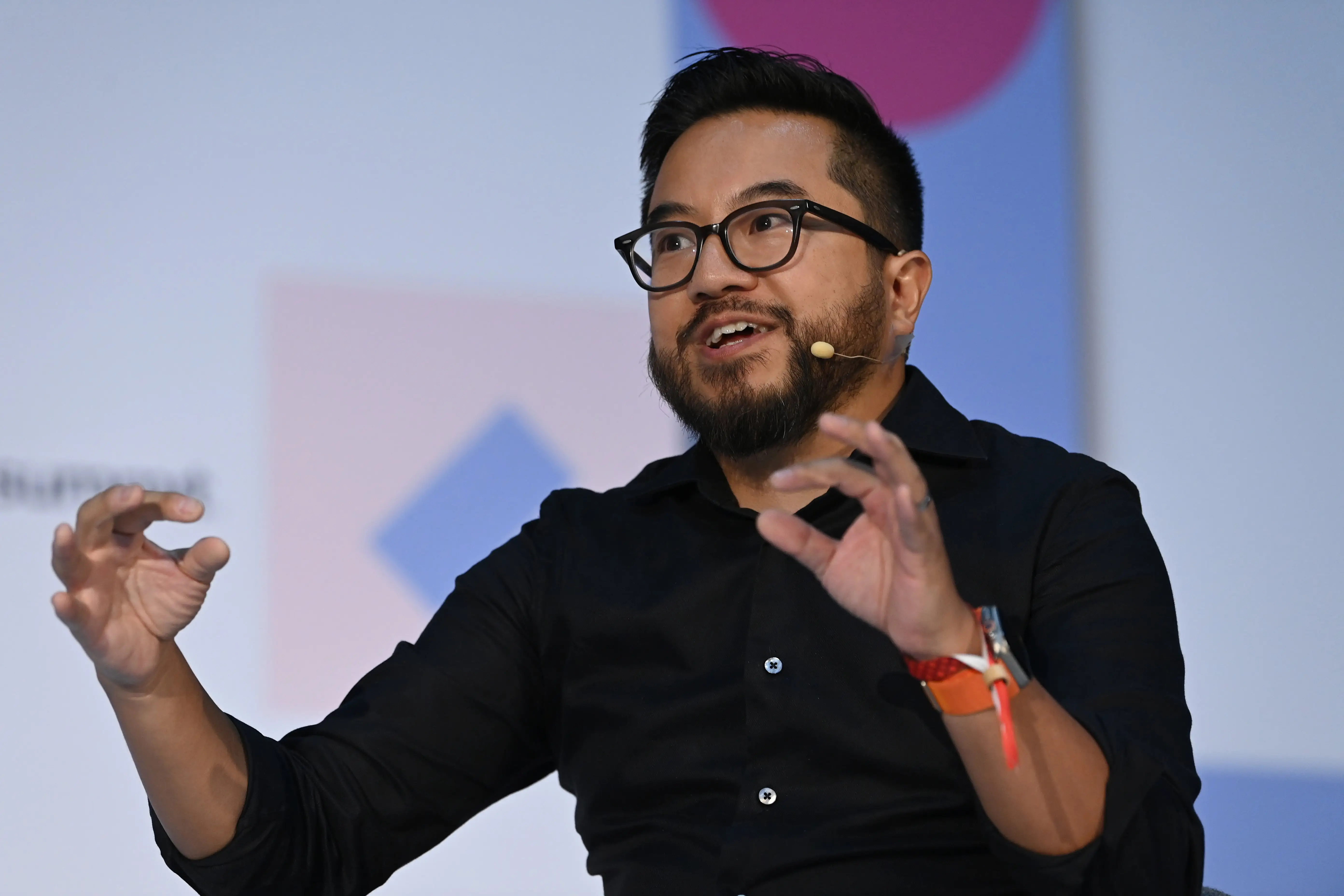 Garry Tan is pictured at the 2022 Web Summit