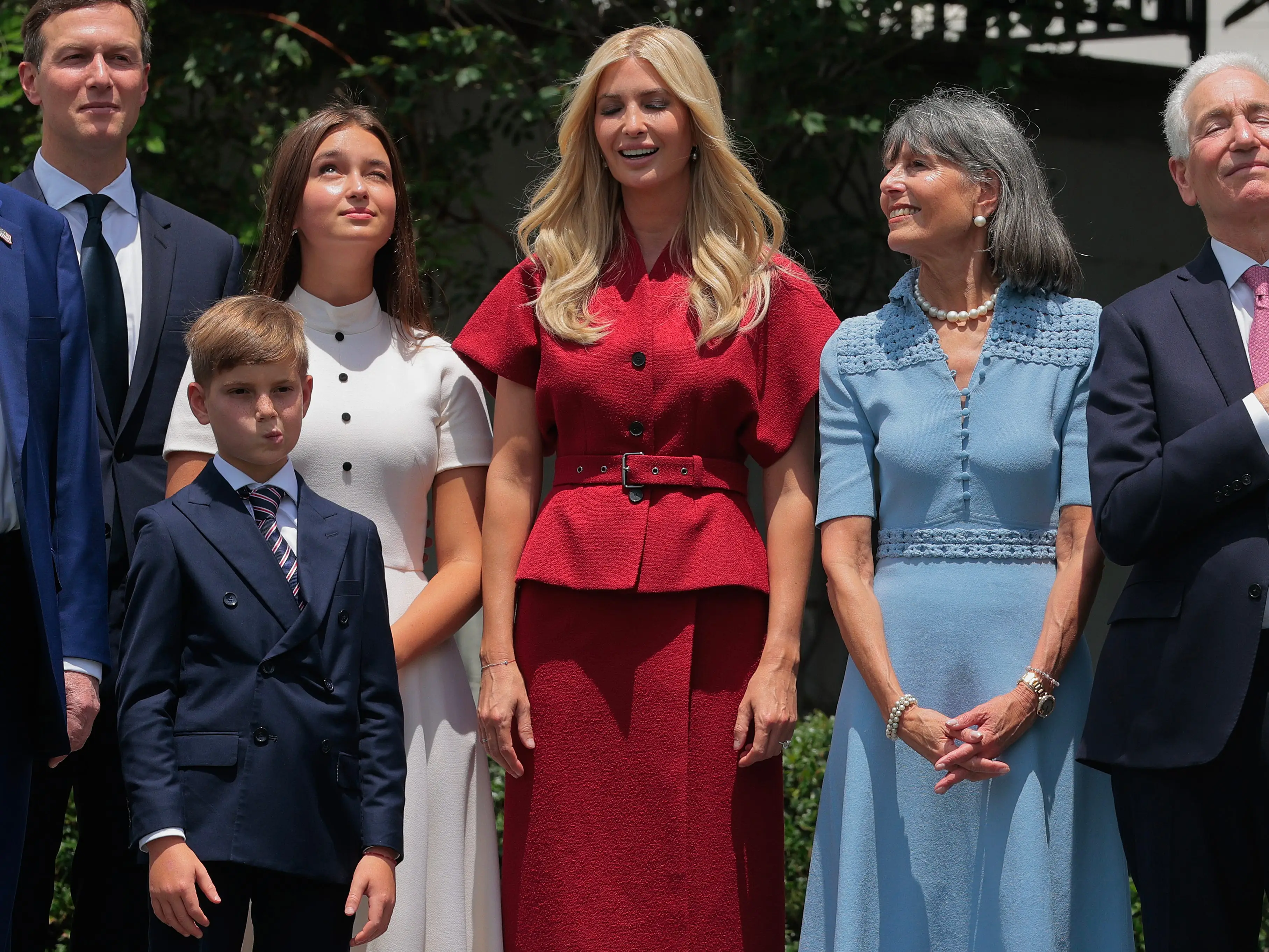 Ivanka Trump attends a flag raising at the White House in June 2025.