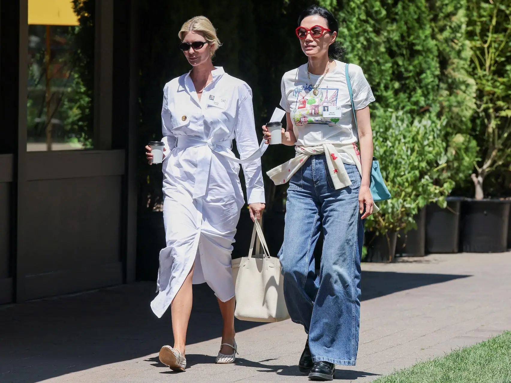 Ivanka Trump and Wendy Murdoch at Sun Valley in July 2025.