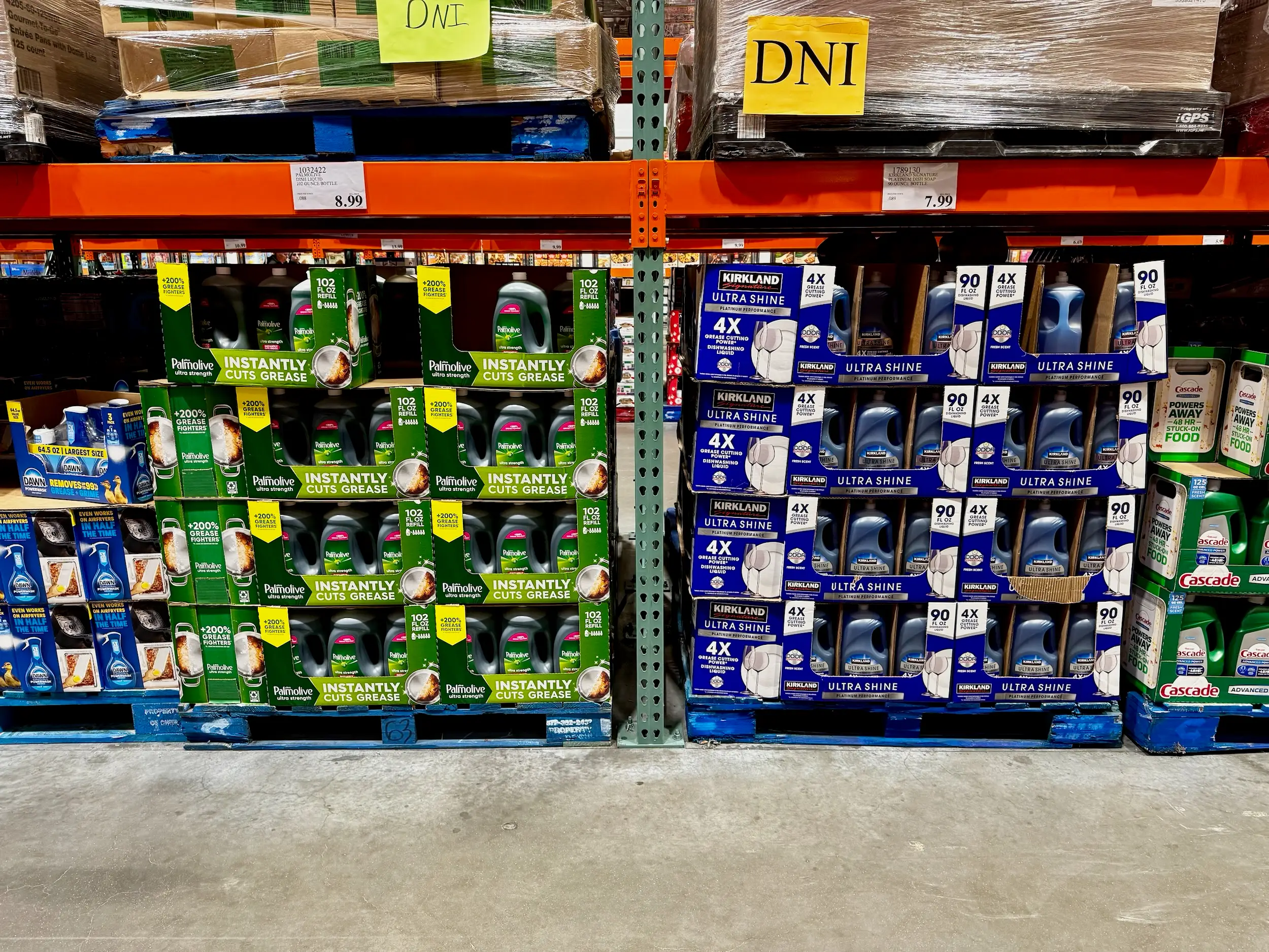 Dish soap for sale at Costco.