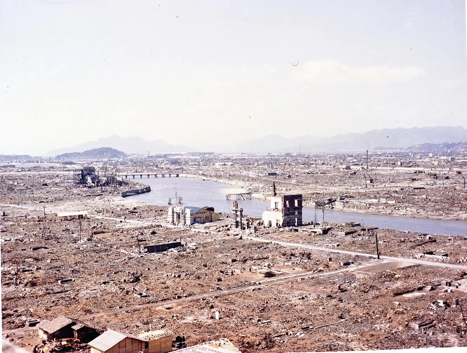 Hiroshima after the atomic bomb.