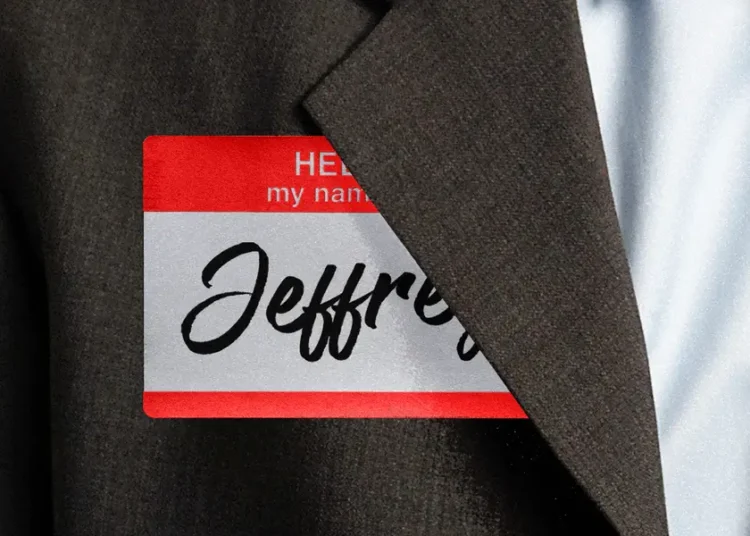 Would anyone name their son Jeffrey in 2026?