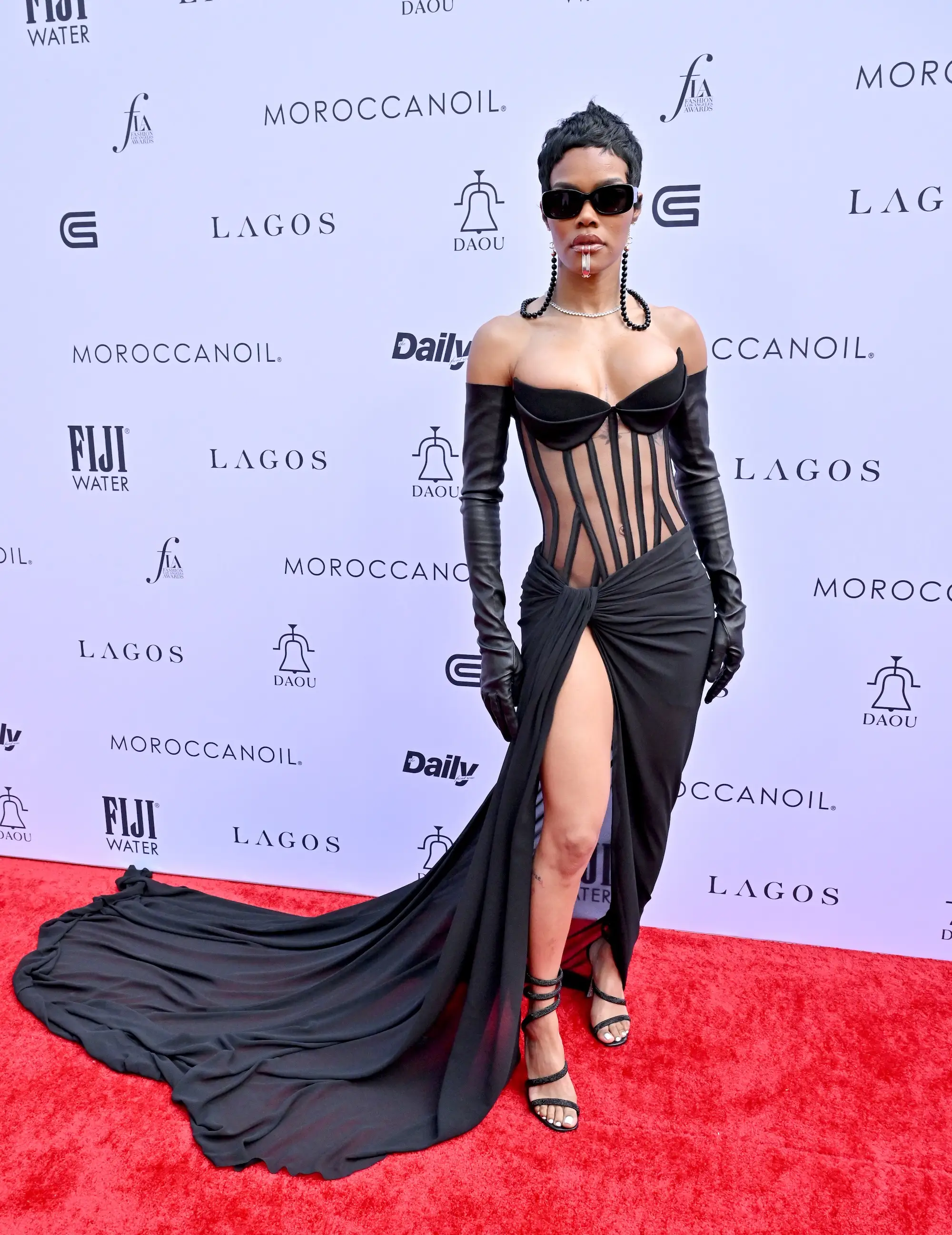 Teyana Taylor attends the Daily Front Row's 7th Annual Fashion Los Angeles Awards in April 2023.