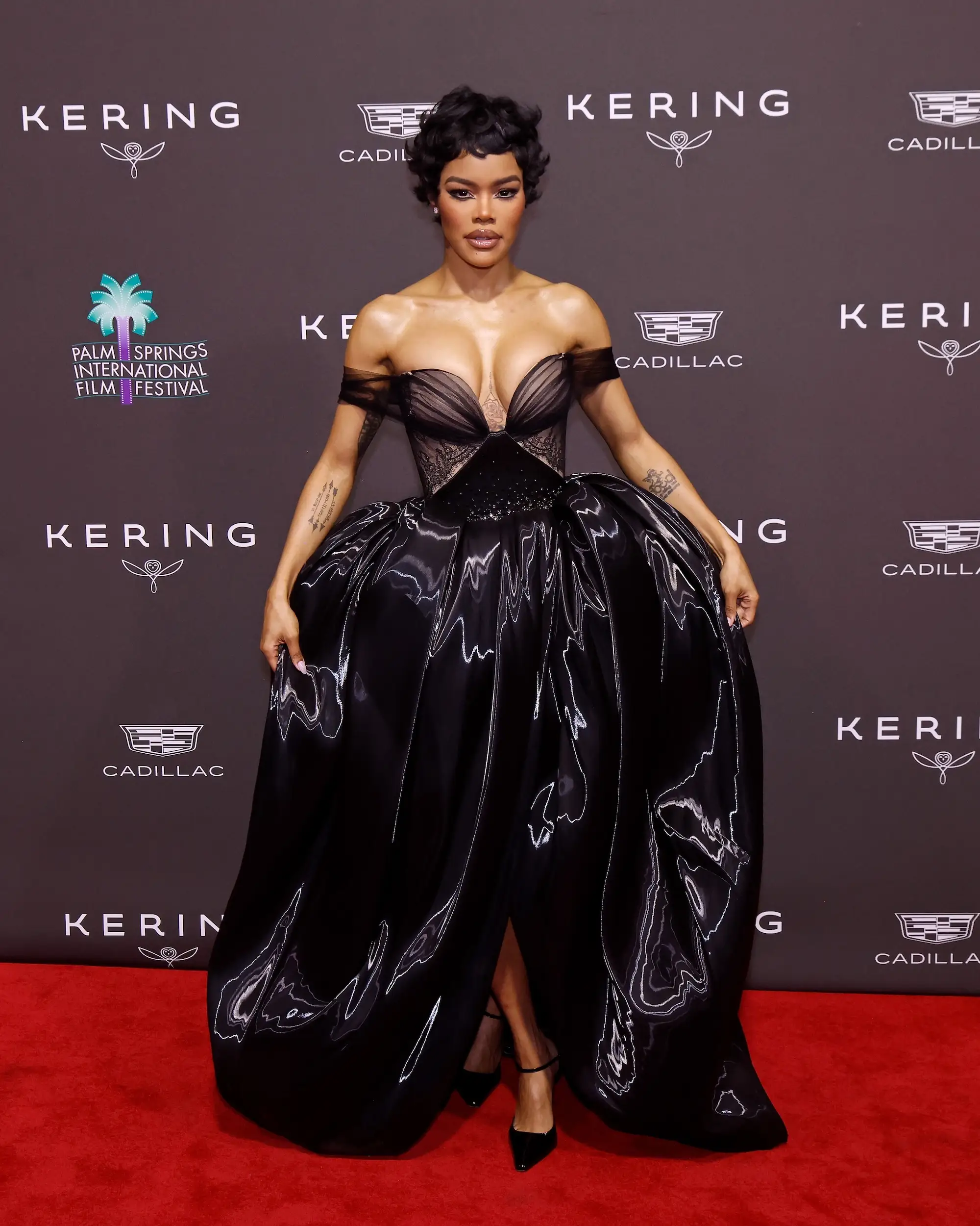 Teyana Taylor attends the Palm Springs International Film Festival Awards in January 2026.