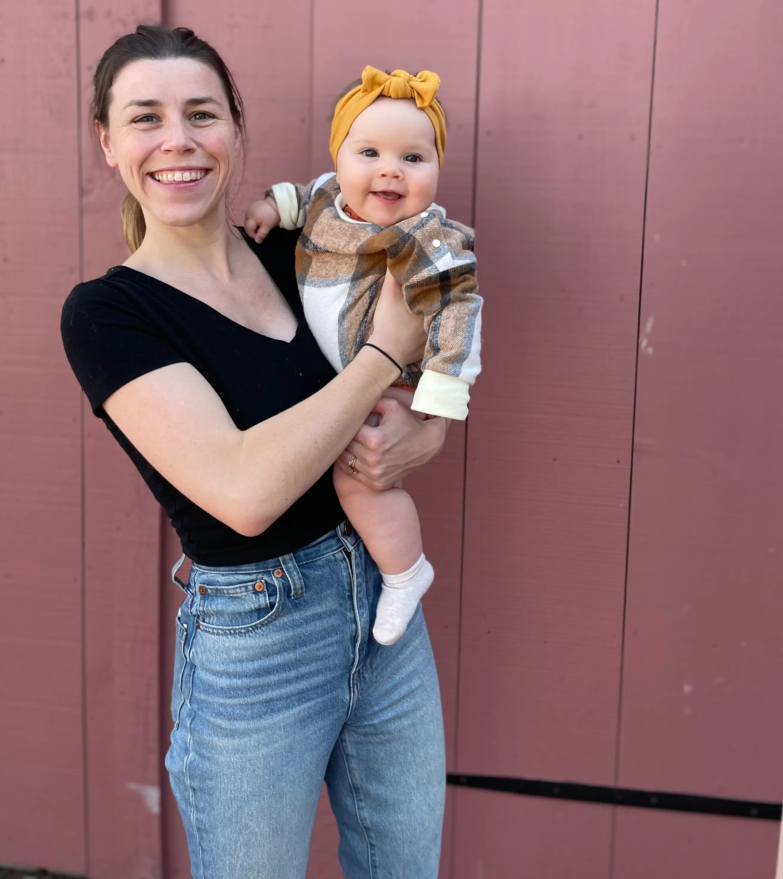 Rachael Fuller is pictured with her daughter.